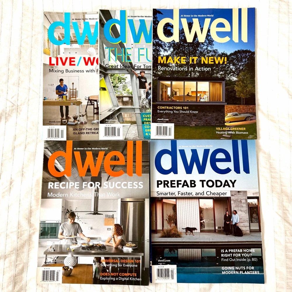 Dwell Magazines 2010 - set of 5